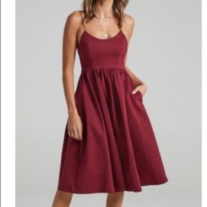 NWT Showpo Wine Dress